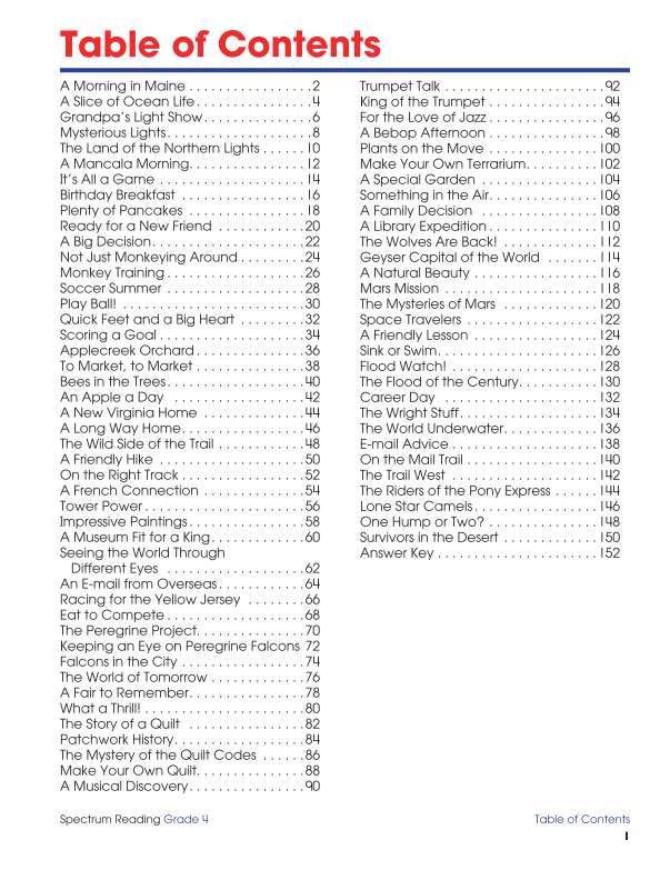 Spectrum Reading Workbook, Grade 4