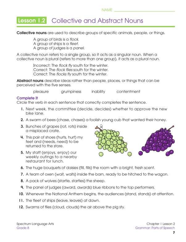Spectrum Language Arts Workbook, Grade 8