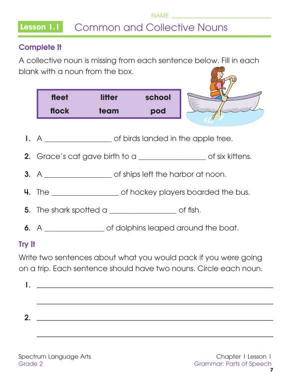 Spectrum Language Arts Workbook, Grade 2