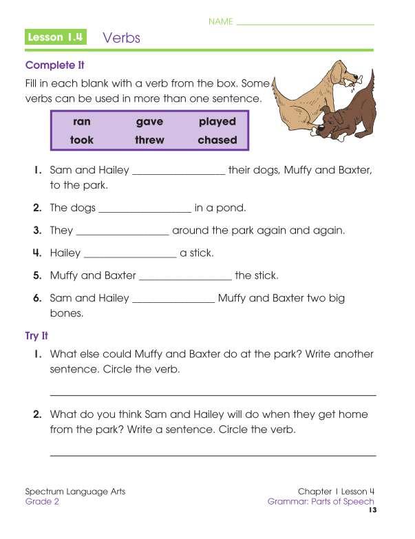 Spectrum Language Arts Workbook, Grade 2