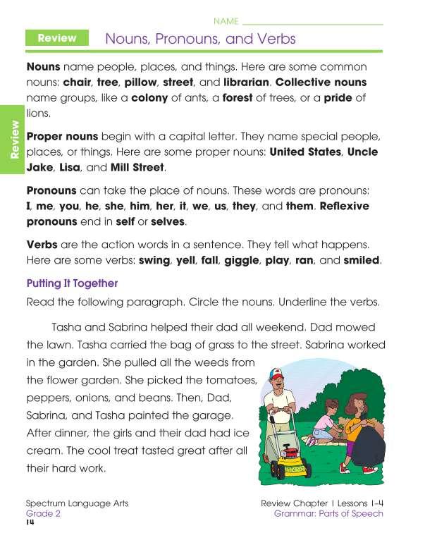 Spectrum Language Arts Workbook, Grade 2