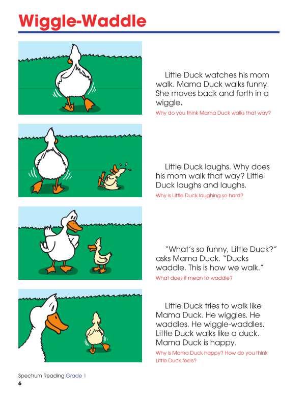 Spectrum Reading Workbook, Grade 1