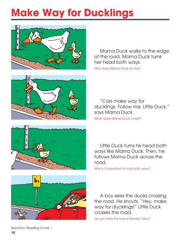 Spectrum Reading Workbook, Grade 1