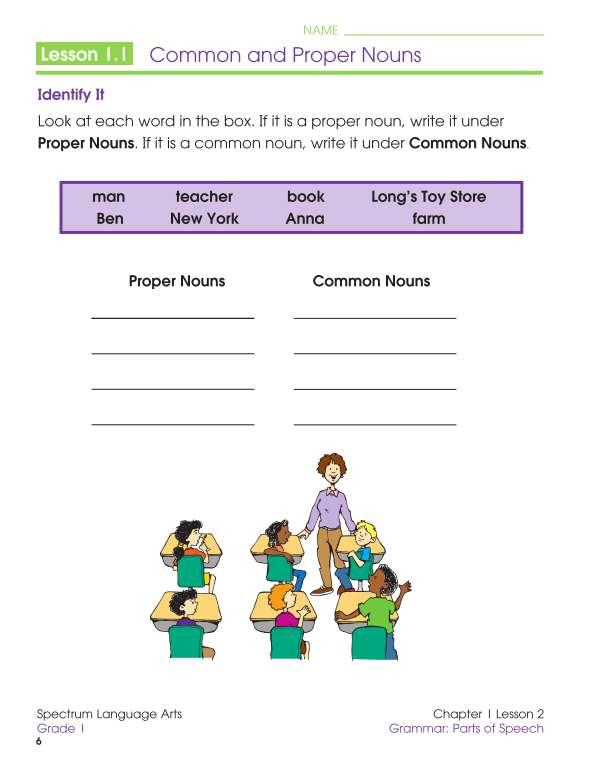 Spectrum Language Arts Workbook, Grade 1