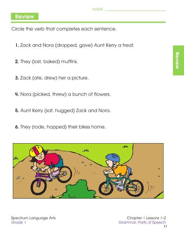 Spectrum Language Arts Workbook, Grade 1