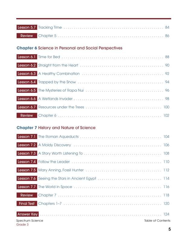 Spectrum Science Workbook, Grade 3