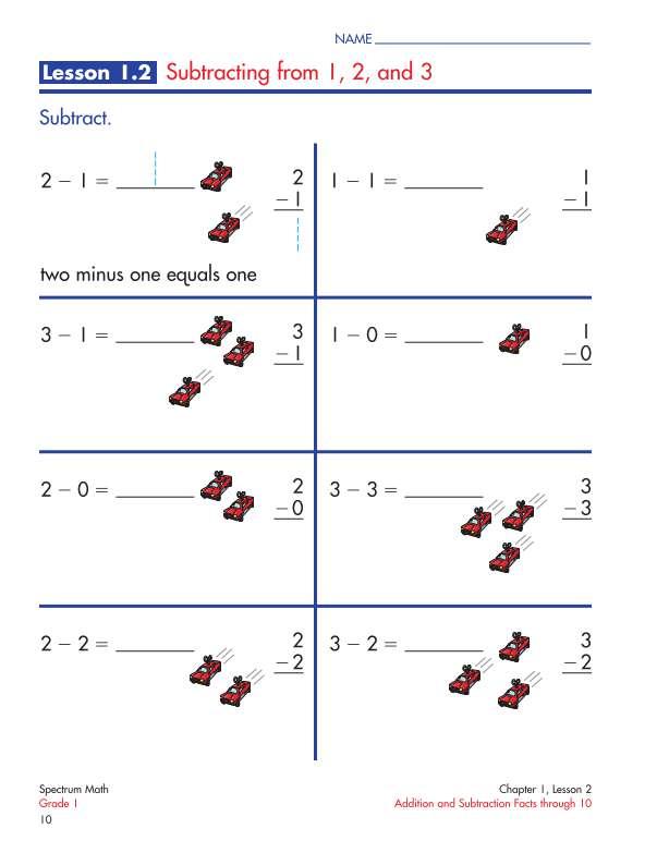 Spectrum Math Workbook, Grade 1