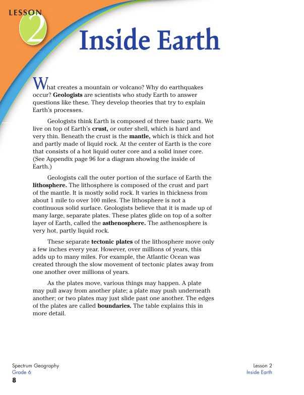 Spectrum Geography Workbook, Grade 6