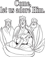 FREE Printable Three Wise Men Coloring Page for Kids