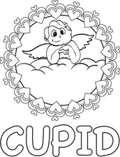 Cupid Coloring Page #7