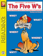 Remedia Publications The Five W's Reading Activity Book, 3rd Grade Reading Level