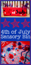 July 4th Sensory Bin