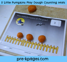 Play Dough Fun - Five Little Pumpkins!