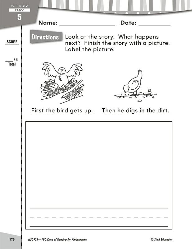180 Days Of Reading Book For Kindergarten