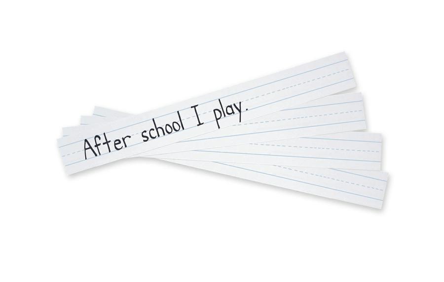 Sentence Strips, 3" x 24" White