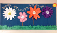 "When We Learn We Grow!" Bulletin Board Idea