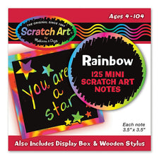 Box Of Rainbow Mini Notes 125 Cards 