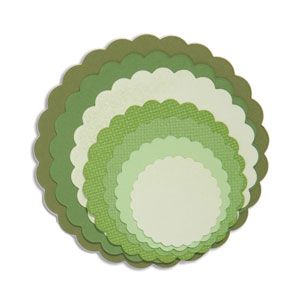 Sizzix Framelits Dies Circles, Scallop (discontinued)