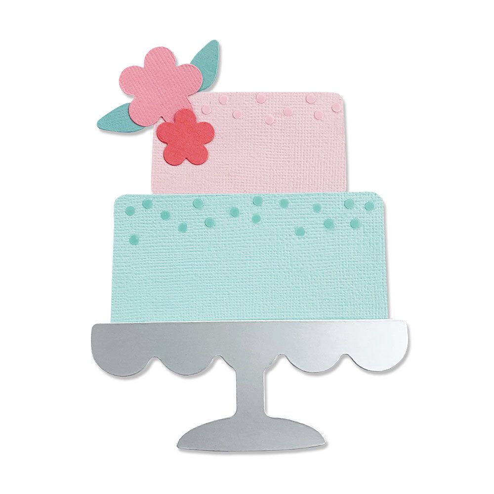 Sizzix Bigz Die Celebration Cake by Alexis Trimble (discontinued)