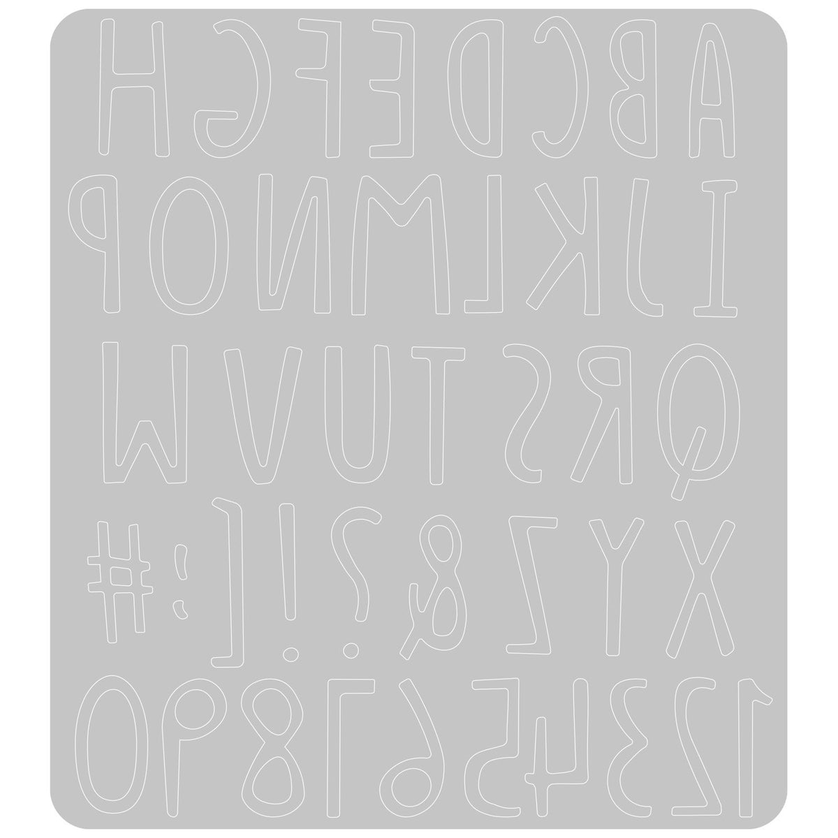 Sizzix Thinlits Dies Hand Drawn Alphabet by Jenna Rushforth (discontinued)