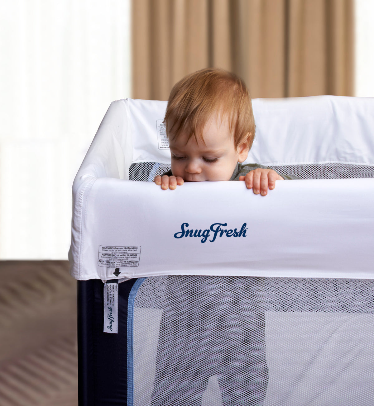 Foundations® SnugFresh® Crib Cover, White (12 Pack)