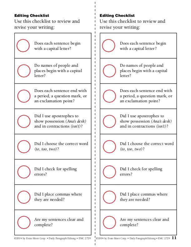 Daily Paragraph Editing, Grade 6