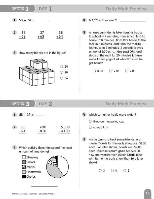 Daily Math Practice, Grade 4