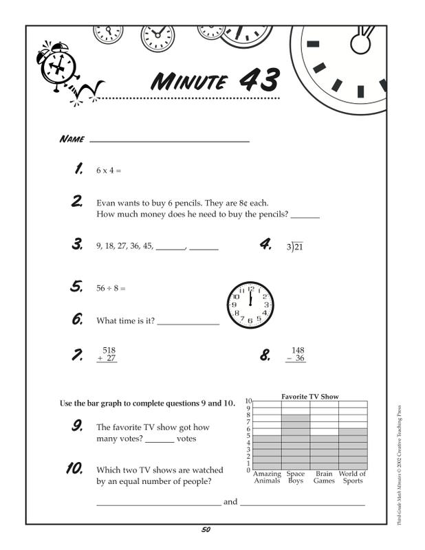 Third-Gr Math Minutes