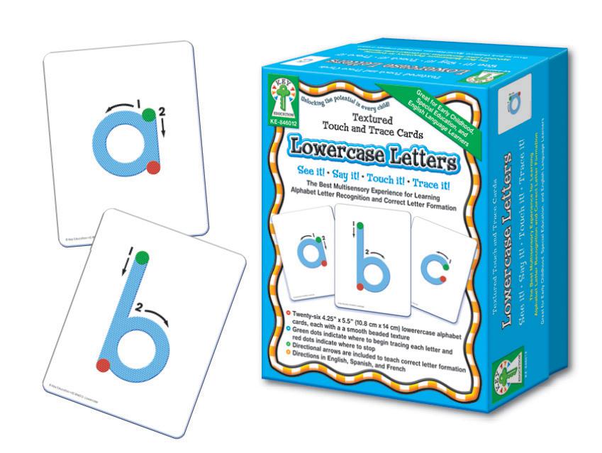 Textured Touch and Trace: Lowercase