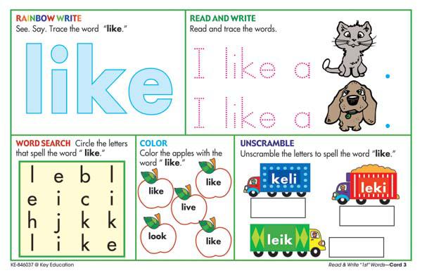 Write On/Wipe Off Manipulative