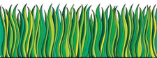 Tall Green Grass Jumbo Border