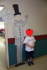 Life-Size Presidents - February Bulletin Board