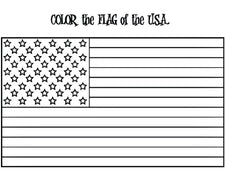 American Flag Coloring Page - w/ FREE Extension Activities!