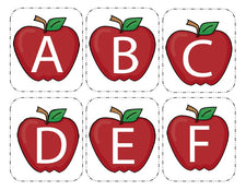 Apple Alphabet Cards