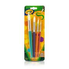Crayola Big Paintbrush Set, 4 Count Round