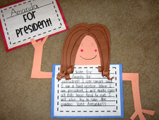 Election Unit - "Why I Should Be President..." Writing Center Craftivity