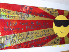 Be Sun Smart! - Summer & National Safety Month Bulletin Board