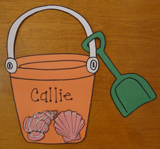 Cute Beach Pail & Shovel Craft!