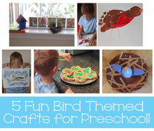 5 Fun Bird Themed Arts & Crafts For Preschool!