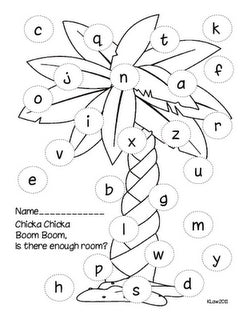 Chicka Chicka Boom Boom Printables Templates