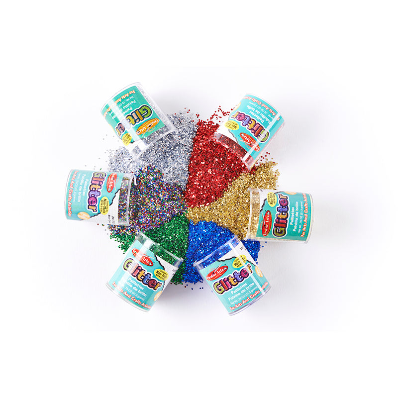 Glitter, Set of 6, Assorted Colors