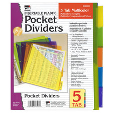 Pocket Dividers, 5 Tab Multicolor