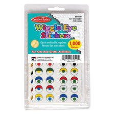 Wiggle Eyes Stickers, Assorted Colors
