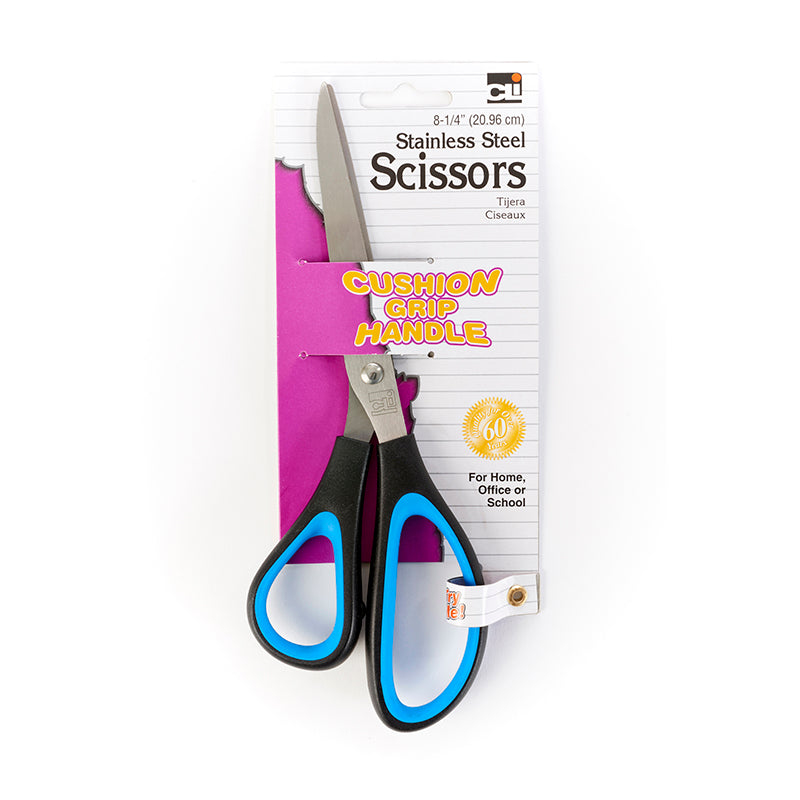Cushion Grip Scissors, 8 1/4" Bent