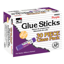 Glue Sticks, 30 Count Purple (0.28 Oz)