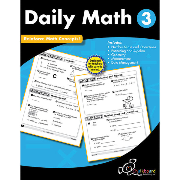 Creative Teaching Press Daily Math Workbook, Grade 3 | CTP8189 – SupplyMe