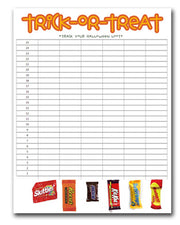 Track Your Loot - Halloween Candy Graphing