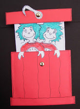 Dr. Seuss Crafts for Kids - Thing 1 & Thing 2 Pop-Up Craft