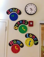 Telling Time - Math and Classroom Management Bulletin Board Idea