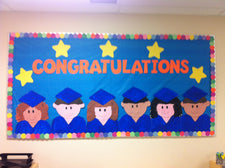 "Congratulations!" End of the Year Graduation Bulletin Board Idea